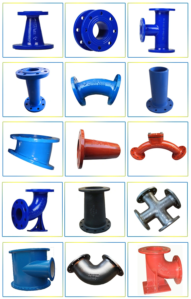 Syi ISO 2531 En 545 En598 Awwa C110 Ductile Iron Flanged Pipe Fittings for Water Pipeline